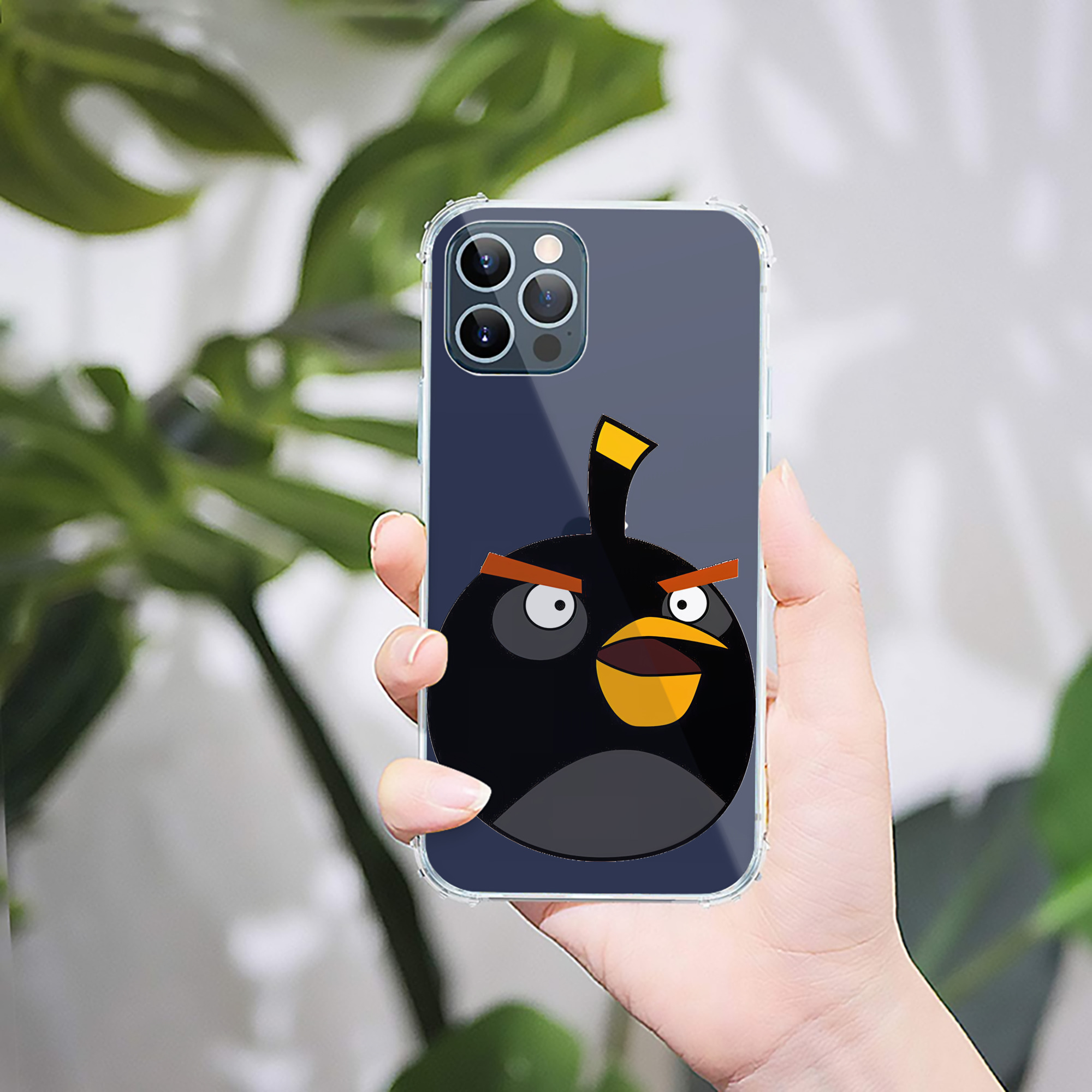 （画像用） Angry Birds アングリーバード 【iPhone 12シリーズ対応】透明スマホケース（クリアソフトケース）